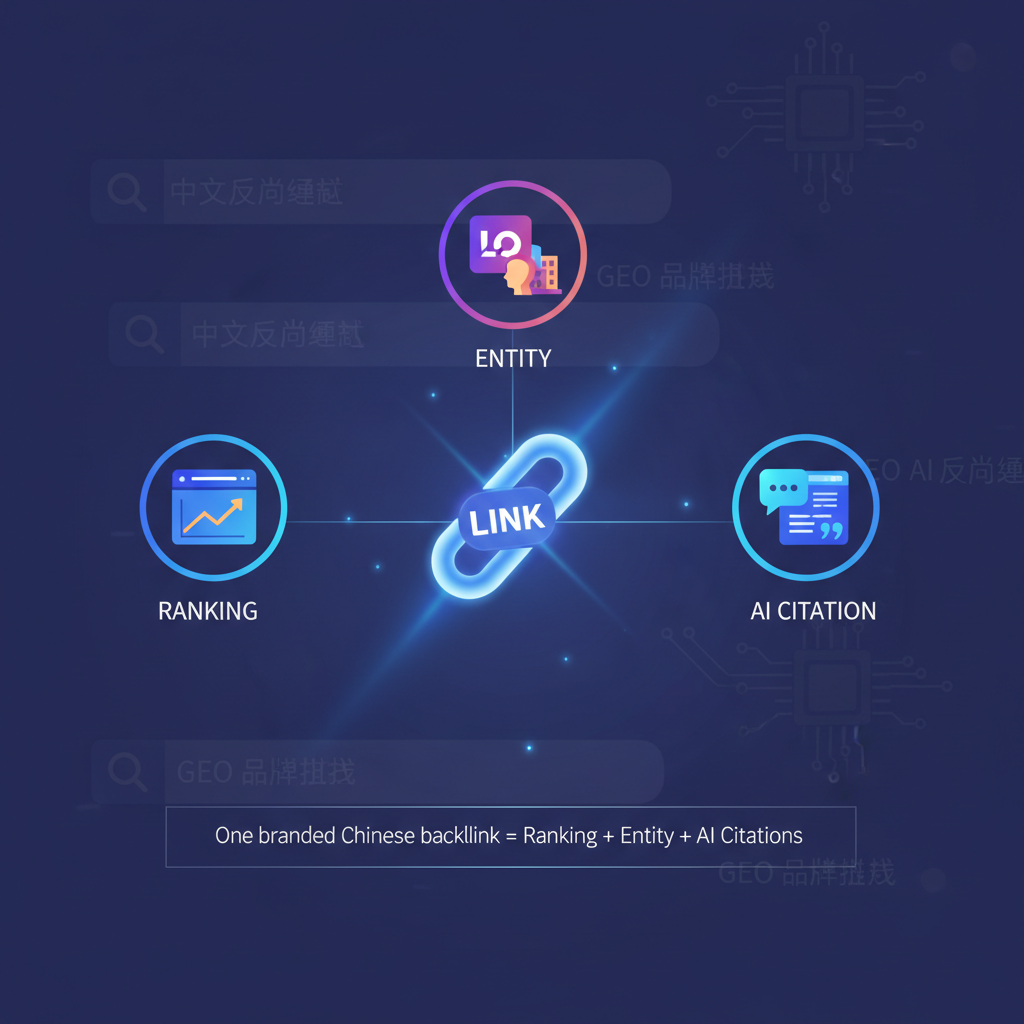 一條 Link,變成「排名+實體+AI 引用」三重加乘,而唔只係 PageRank