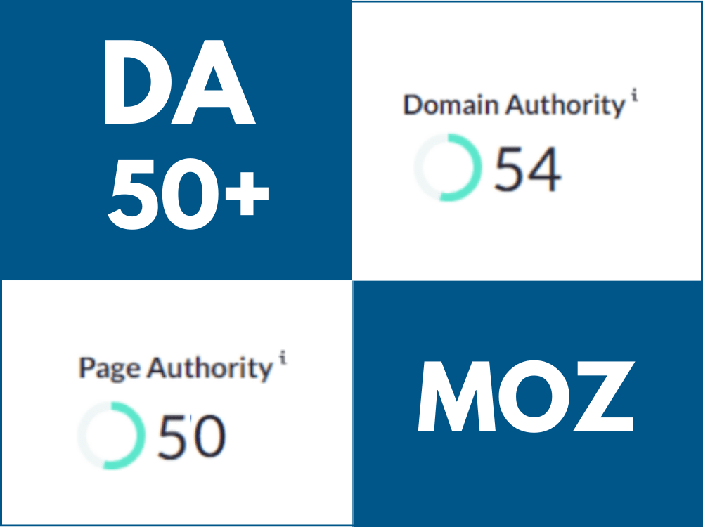 Moz Domain Authority DA50